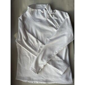 The North Face 1/4 Zip Canyonlands Pullover Women’s M White Fleece Excellent